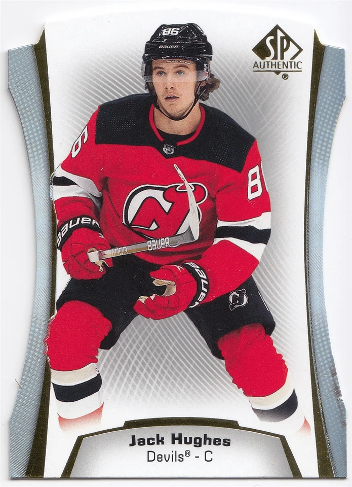 2021-22 Upper Deck SP Authentic Die-Cuts JACK HUGHES #DC-24 New Jersey UD - Image 1 of 1