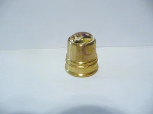 THIMBLE VINTAGE BRASS WITH PORCELAIN CAP OF A TIGER - Picture 1 of 5