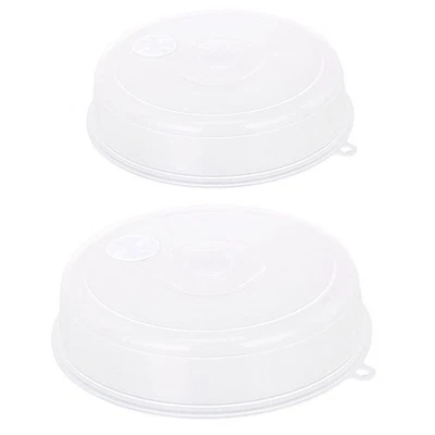 2 Pcs Heating Lid Home Microwave Cover Splatter Guard Plate Small - Image 1 of 4