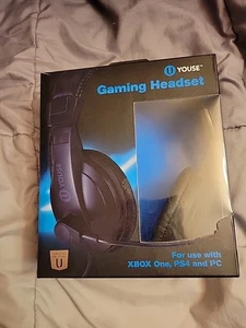 U Youse Gaming Headset Xbox One, PS4, And PC, With Built In Mic - headphones New - Picture 1 of 2