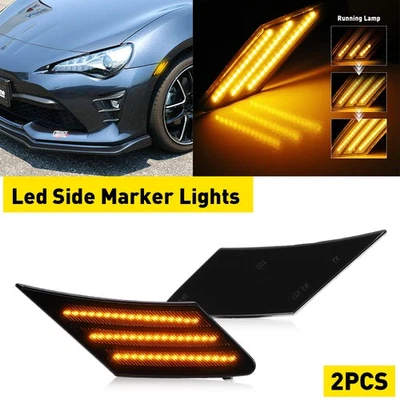 Par de luces de giro LED laterales ámbar delanteras para 2013-2016 Scion FR-S EE. UU. Foto 1 de 4