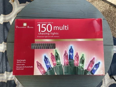 NOS December Home 150 Multi Chasing Lights 39 ft String Lighted Christmas - Image 1 of 4