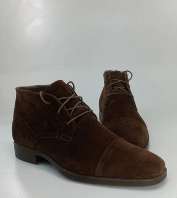 Calvin Klein Earnest Para hombres Marrón Gamuza Chukka Botines Vestido Puntera Talla 10.5 Foto 1 de 4
