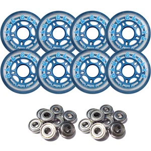 BLUE BELLYS 76mm 78a Ruedas de Patín en Línea con ABEC 9 RODAMIENTOS - Imagen 1 de 1