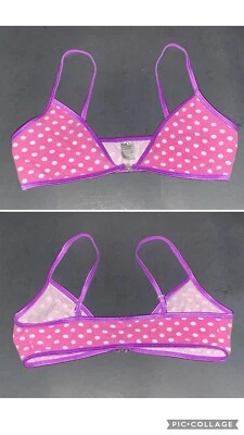 Sujetador vintage niña talla M lunares algodón cierre frontal inalámbrico Foto 1 de 4