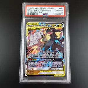 PSA 10 Reshiram & Zekrom GX 157/236 Cosmic Eclipse Graded Pokemon Card - Picture 1 of 3