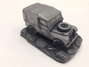 4X4 Series 1 SWB canvas tilt closed 1.43 Scale Pewter Effect Model Car - Picture 1 of 1