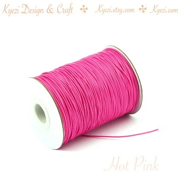 1毫米蜡棉线1 5 10 30 50 100 175码珠宝制作串珠工艺 — 第 1/3 张图片