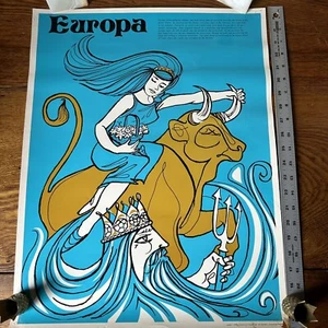 Vintage Europa 1972 Perfection Form Co Mythologie Poster 17,5 selten - Bild 1 von 10