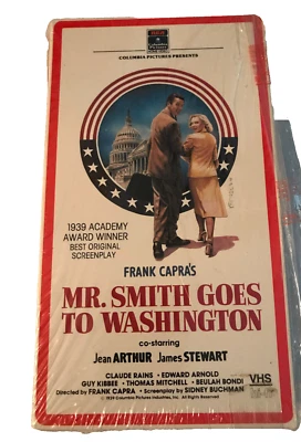 Mr. Smith Goes to Washington VHS 1986 James Stewart Letter Box RCA Columbia Foto 1 de 2