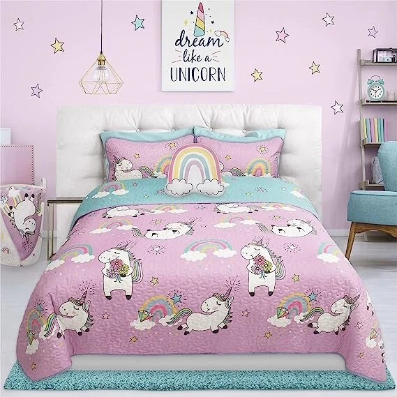 Juego de 3 edredones doble/reina unicornio Foto 1 de 2