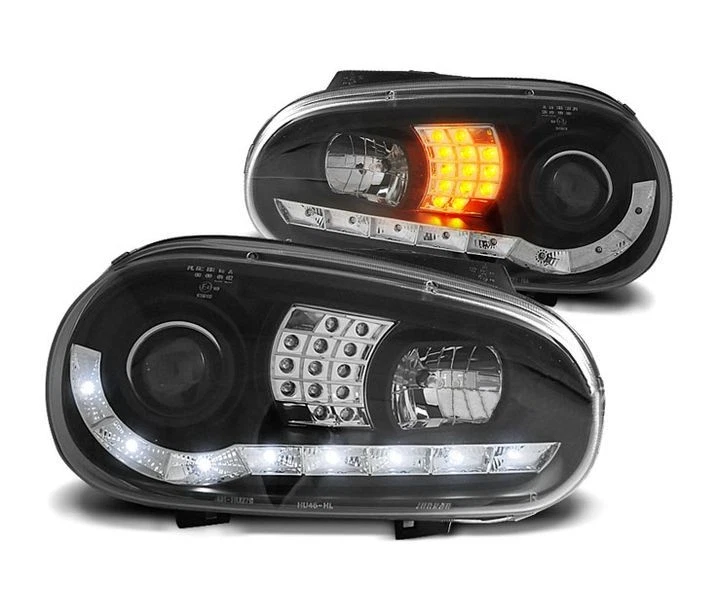 фары для vw golf 4 1997 1998 1999 2000 2001 2003 дневного света черный lhd - Изображение 1 из 1