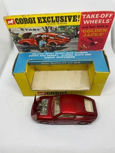 Corgi Diecast Take Off Wheels Mini Marcos GT 850 Golden Jacks Item 341 With Box - Picture 1 of 5