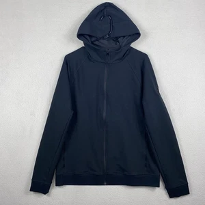 Lululemon City Sweat Hoodie Men’s L Black Full Zip Stretch Logo Athletic Gym - Picture 1 of 9