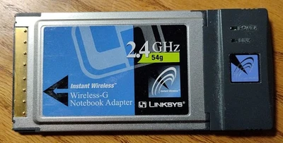 Lot of 3 Linksys WPC54G Wireless G Notebook Adapters Ver 1 Ver 2 & Ver 4 READ - Image 1 of 4