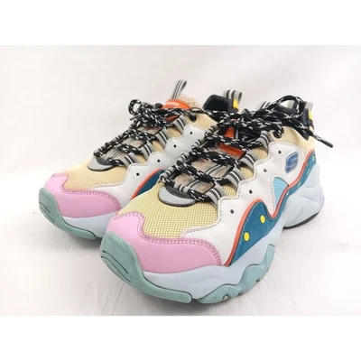 Skechers D'Lites BT21 Chunky Sneakers Shoes Colorful Pink Yellow Women's Size 7 - Image 1 of 4