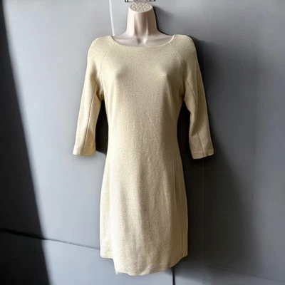 Vestido Love 21 by Forever 21 Lúrex Dorado Talla XS, Natural/Dorado Foto 1 de 4