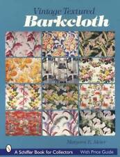 Vintage 1930s-1950s Textiles Collector Guide Textured Barkcloth Fabric w Prices