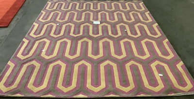 FUCHSIA / GREY 8' X 10' Back Stain Rug, Reduced Price 1172668239 CAM351F-8 - Image 1 of 4