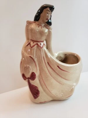 Jardinera Art Deco vintage de cerámica de los años 40 para bailarina elegante Foto 1 de 4