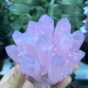400g+New Find Phantom Quartz Crystal Cluster Mineral Specimen Healing Gem Gift - Picture 1 of 15