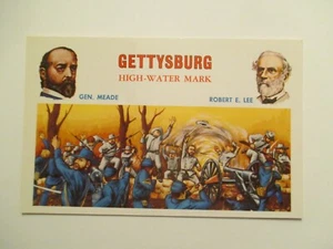 Civil War Postcard Gettysburg High water mark Meade Lee - Picture 1 of 2