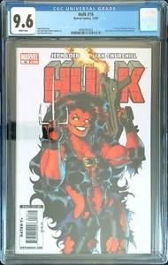 Hulk #16 - CGC 9.6 - White Pages - Marvel 12/09 - 1st Full Red She-Hulk - Picture 1 of 2