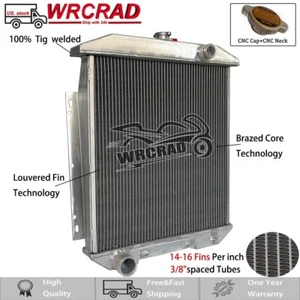 Radiator Fit 1954-1956 55 Ford Fairlane Country Squire Customline Skyliner 4.8L - Picture 1 of 13