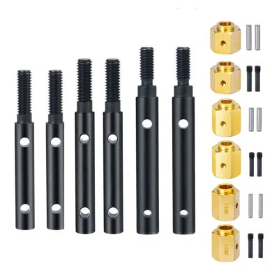 Portal Stub Axle Drive Shaft Outer Cover Coupler for 1/10 TRX4 SCX10iii AXI03007 - Image 1 of 4