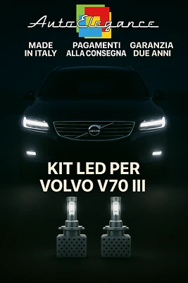 🔥KIT LED D1S 6000K BIANCO CANBUS Anabbaglianti+Fendinebbia per VOLVO V70 III🔥 - Imagen 1 de 4