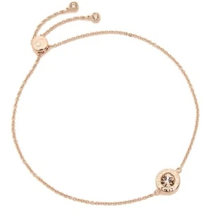 【NUOVO + SPEDIZIONE GRATUITA】 Braccialetto scorrevole donna oro rosa stile F67072 - Foto 1 di 2