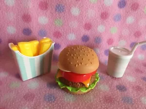 KITCHEN FOOD PRETEND PLAY CHEESEBURGER #15 PIECE PLAYSET FUN CUTE! NEW! - Picture 1 of 11