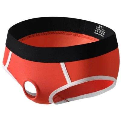 Calzoncillos para hombre pene bolsa abierta agujero boxer calzoncillo pene bragas ropa interior Foto 1 de 4