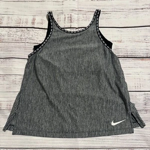 Nike Dri-FIT Tank Top Shirt w/ Sport Bra Black Youth Girls Size XL - Picture 1 of 11