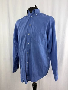 Herren Jaeger Formal Hemd Blau Made in Italy Baumwolle Kragen Vintage 80er 40 in - Bild 1 von 19