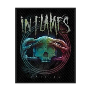 IN FLAMES BATTLES  SEW ON PATCH OFFICIALLY LICENSED ITEM - Picture 1 of 7
