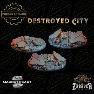 Bases - Destroyed City - Oval 60x35mm (x3) - Imagen 1 de 1