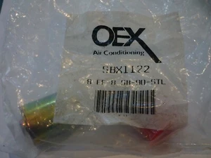 OEX AIR CONDITIONING STEEL FITTING SBX1122 8 FF 8 SB-90-STL / NEW SEALED - Picture 1 of 7