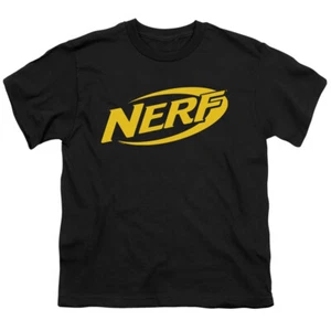 Nerf Kids T-Shirt Logo Black Tee - Picture 1 of 1