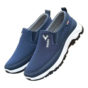 Men Penny Boat Shoes Sports Shoes Breathable Orthopedic Travel Plimsolls Flat Co - Picture 1 of 14