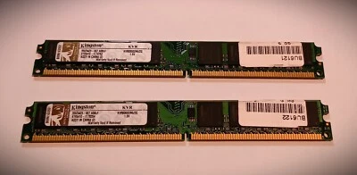 RAM 4GB (2x2GB) Kingston DDR2  DIMM  240 Pin - Low Profile - Immagine 1 di 2