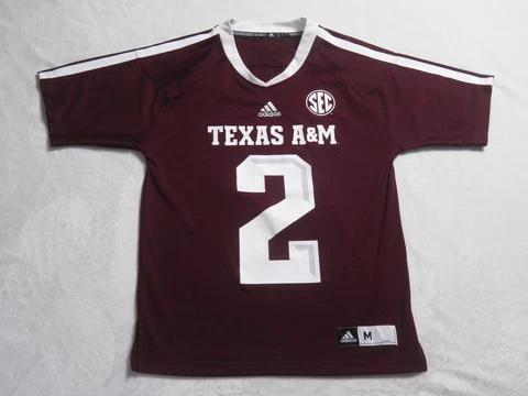 Adidas Texas A&M Aggies Football Jersey Size Medium Men Pre Owned #2 Cover