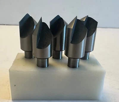 5/8" 60, 82,90,100,120 DEGREE SINGLE FLUTE COUNTERSINKS 3/8" shanks - Image 1 of 4