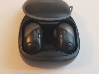 GENUINE Sony WF-SP700N Wireless In-Ear Headphones - Black - Image 1 of 4