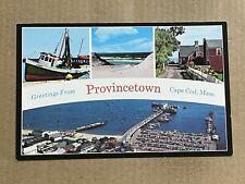 Postcard Provincetown Cape Cod MA Massachusetts Greetings Vintage PC