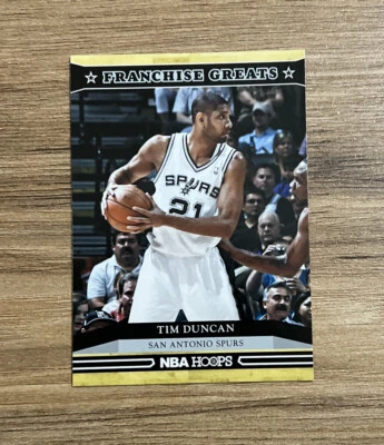 🏀 2012-13 NBA HOOPS FRANCHISE GREATS TIM DUNCAN 🏀 - Image 1 of 4
