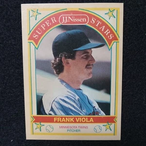 Tarjeta de béisbol 1989 JJ Nissen Super Stars Frank Viola gemelos excelente - Imagen 1 de 2