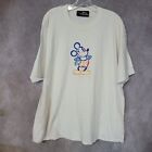 Vintage 90s Disney Originals Mickey Mouse Rainbow Embroidered White Shirt 2XL