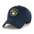 Men's Navy Milwaukee Brewers Club Logo Adjustable Hat