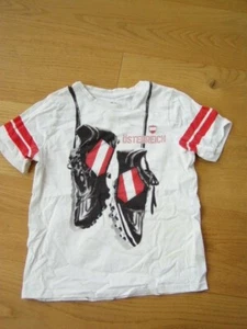 * Cooles weißes T-Shirt Fußball C&A Gr. 122 - Jungs * - Bild 1 von 1